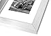 Americanflat 8x10 Picture Frame with Polished Crystal-Clear Glass - Use as 5x7 Frame with Mat or Display 8x10 Photo Without Mat - Signature Collection - Picture Frames for Tabletop and Wall - Silver