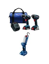 Bosch Kit de dos herramientas inalámbricas de iones de litio de 18 V