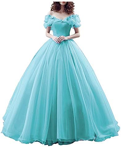 Chupeng Women's Princess Costume Off Shoulder Prom Gown Wedding Dresses Evening Gown Quinceanera Dress 2019