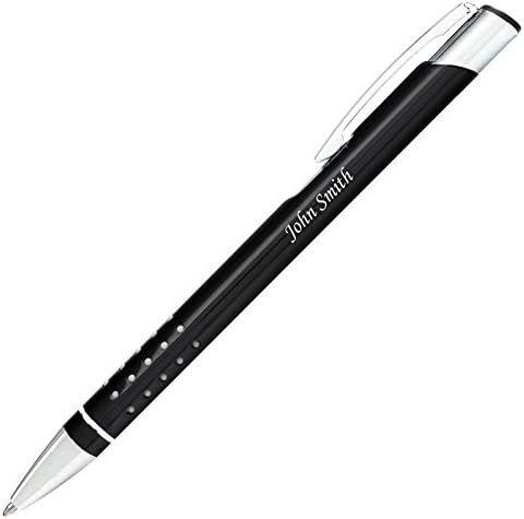 Personalized Gifts - Engraved PEN RUBBER - ballpoint pen, Ideal Anniversary, Father's Day, Wedding, Birthday or Gift Idea, Gifts for men, Gifts for woman - Black