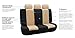 FH Group Car Seat Covers Classic Khaki Full Set Beige Automotive Seat Covers, Airbag and Split Rear Car Seat Cover Universal Fit Interior Accessories Cars Trucks SUV Car Accessories Van Seat Covers