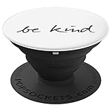 Be-Kind Pop-Socket - XR-White-Black - PopSockets Grip and Stand for Phones and Tablets