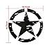 Opar Front Hood US Army Star Black Five Star 19.7