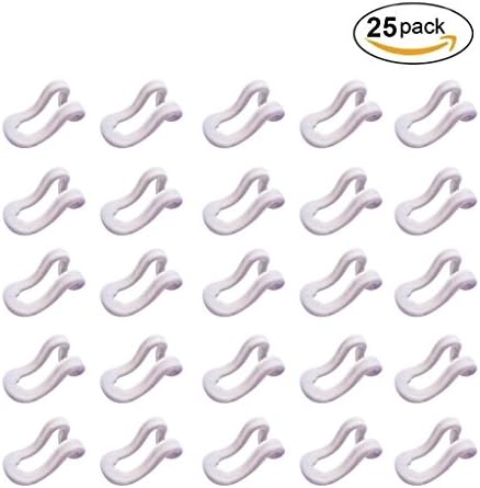 LESCA TEK Set of 25 Mini Cascading Hooks (White)
