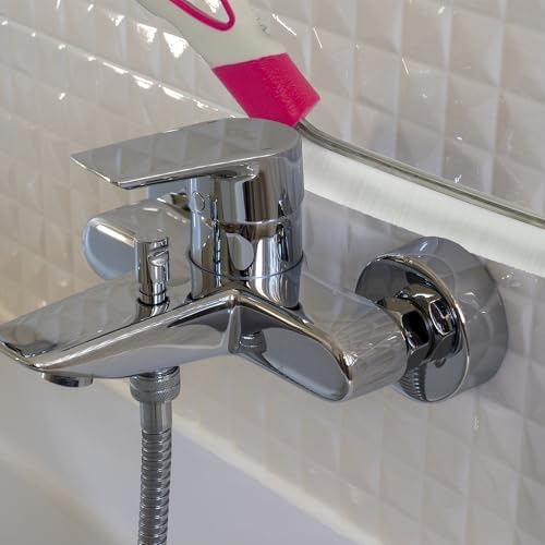 Escova de Limpeza de Juntas – Pega ergonómica bi-material – Cabeça estreita para azulejos e cantos – Alcança áreas difíceis – para casa de banho e cozinha