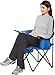 Amazon Basics Folding Padded Outdoor Camping Chair with Carrying Bag - 34 x 20 x 36 inches, Blue