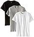 Calvin Klein Men's 3-Pack Classic Crew Neck T-Shirt, White/Black/Heather Grey, Large