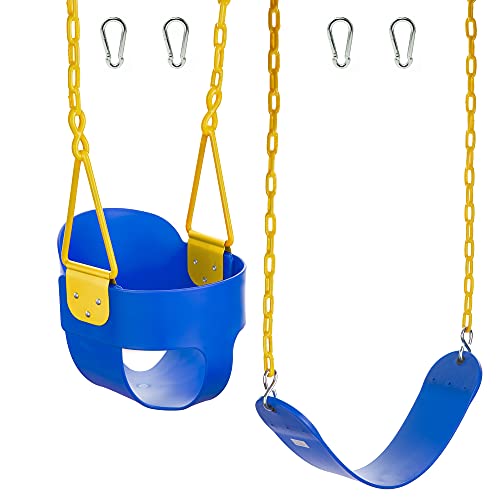 Combo Deluxe High Back Full Bucket Swing (Triangle and Chain Dip) and