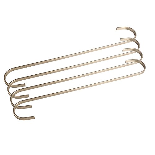 S Hooks, VIPITH 4 Pack 12 inch Stainless Steel Metal Long S Shaped Hooks Heavy- Duty S Hanging Hooks Hangers for Pan&Pot Kitchenware Planter Bag Towel Umbrella Folder Cage in Kitchen Bedroom Bathroom