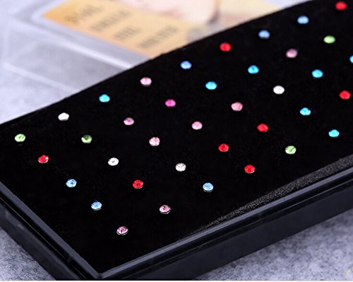 Ify colour stainless steel crystals body piercing jewelry 40 pcs …