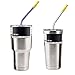 KISSWILL Straw Caps, 10 Pack Food Grade Silicone Tips Fits for 6 mm Diameter Stainless Steel Straws or Glasss Straws