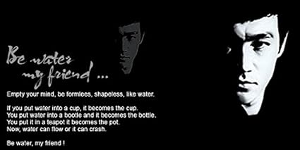 Purchase Punch Etre L Eau Mon Ami Bruce Lee Citations Poster 30 5 X 45 7 Cm Amazon Fr Cuisine Maison
