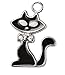 Handmade Cat Charms with Crystal Accents - 6 Pack of Assorted Cat Charms (Exclusive Offer)