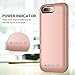 Fang iPhone 8 Plus/7 Plus Battery Case,7000mAh Battery Pack Charger Case for 8 Plus Extended Portable Battery Charging Case for iPhone 7 Plus,8 Plus (Rose Gold)