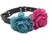 HBEDU Dog Collar Flowers Charms Accessories for Cat Puppy Pet Collars Rose Flower Grooming Decoration Pack of 8