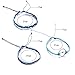 alignmentpai 3Pcs/Set Women Anklets, Multi-Layer Rope Boho Handmade Wave Ankle Bracelet Summer Beach Sea Jewelry Gift Blue