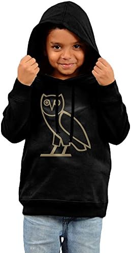 Children's Drake Owl Logo Hoodies 5-6 Toddler Black