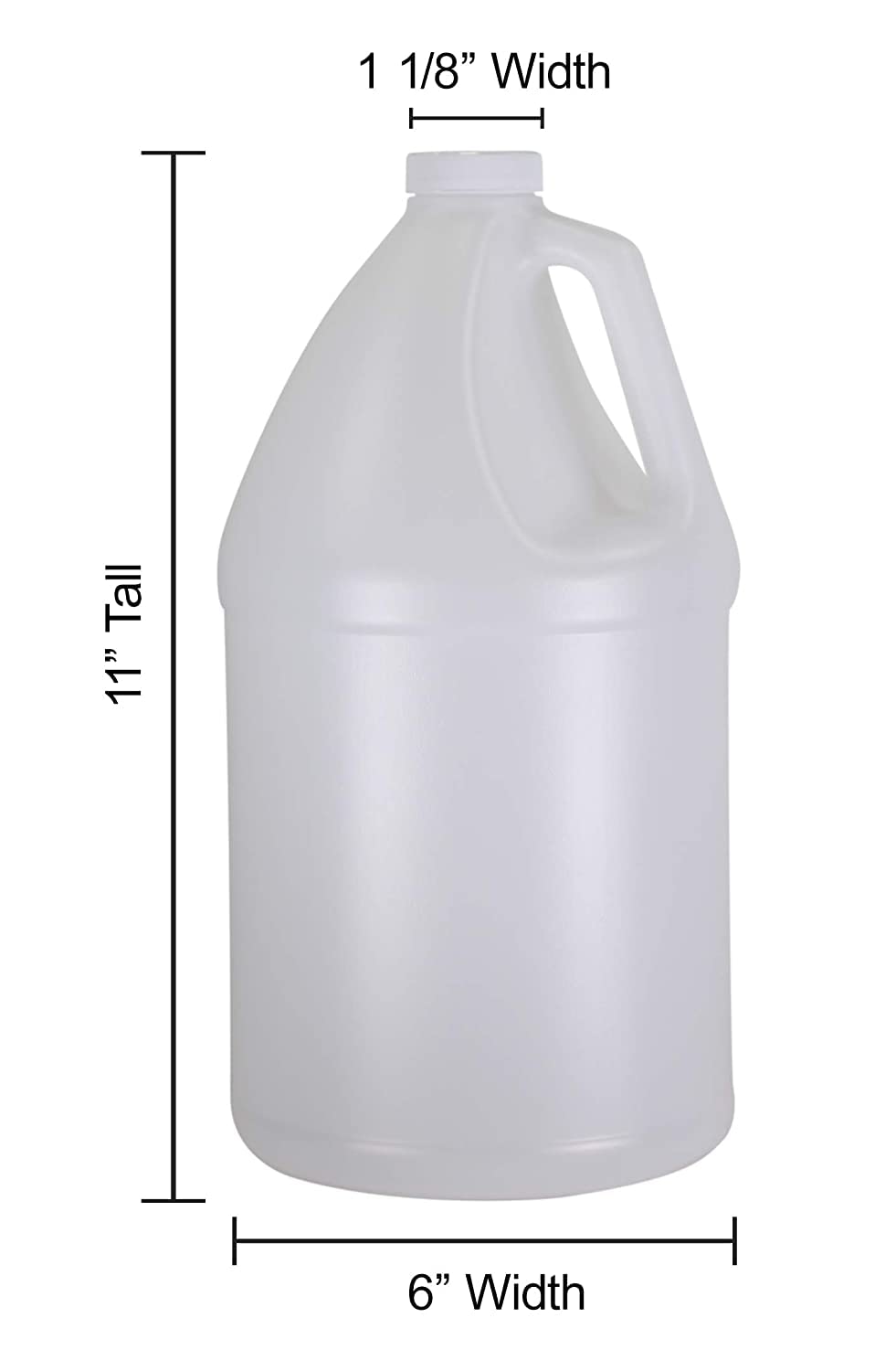 HWL 1Gallon Plastic Jug (4Pack) Reusable w/ Shipping Box, FoodSafe