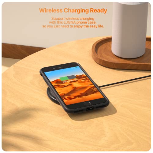 EJGNA Designed for iPhone SE 2022 Case, [AntiFingerprint] [Military