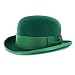 Belfry Mickey St. Patrick's Day Irish Green Derby Hat with Feather and Liner