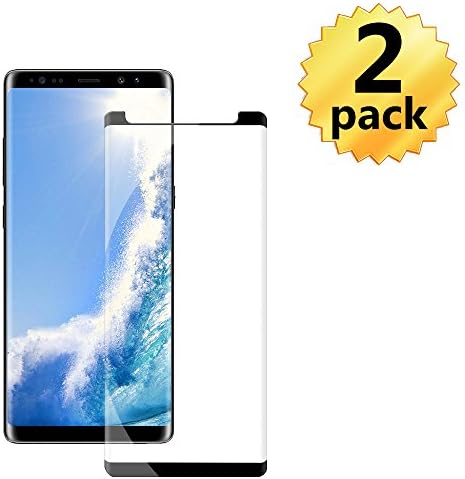 Galaxy Note 8 Black Screen Protector,Case Friendly/Scratch Resistant/9H Hardness/HD Tempered Glass Film for Samsung Galaxy Note 8[2 Pack 6.3in]