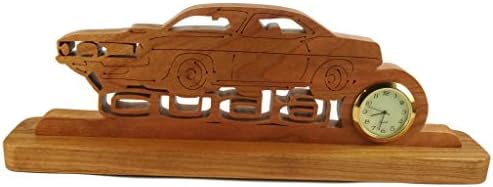 Barracuda Desk Or Shelf Art Clock Handmade From Cherry Wood