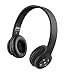 JAM Transit Wireless Bluetooth On-Ear Headphones, 30ft Range, Superior Bass, Big Sound, No Cords, Rechargeable Battery, Comfortable Fit, Perfect for Travel, Car, Kids, HX-HP420BK Black