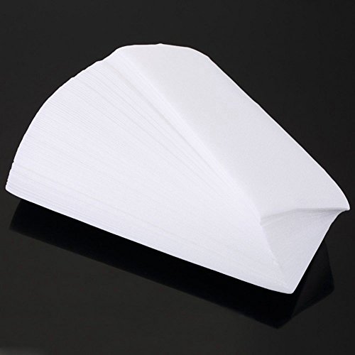 RedDhong 100Pcs Professional Non-woven Depilatory Paper Disposable Hair Removal Wax Strips For Facial & Body Hair Removal