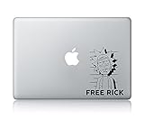 Free Rick--- Rick And Morty Apple Macbook Laptop Vinyl Sticker Decal
