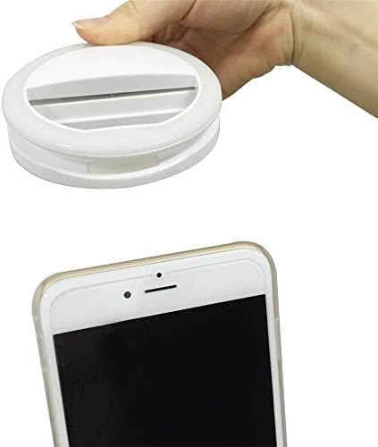 Jpilis 36 LED Cellphone Selfie Ring Light /Perfect Diva Ring Light for Videos and Selfie Photos | Selfie Light for iPhone, Samsung Galaxy, iPad, Android Phones, and All Smart Phones/Tablets (White)