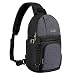 MOSISO Camera Sling Bag, DSLR/SLR/Mirrorless Case Water Repellent Shockproof Backpack with Adjustable Crossbody Strap and Removable Modular Inserts Compatible with Canon, Nikon, Sony etc, Black