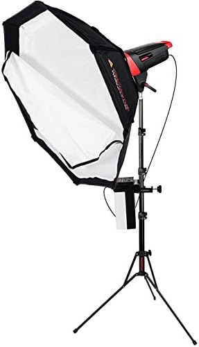 Photogenic Matrix MCD400DK 400WS Flash Monolight with Octodome White Softbox &amp; LiteStand also includes MRT-16 Wireless Transmitter &amp; Li-ion Battery Pure Sine Wave Inverter