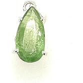Natural Green Kyanite 925 Solid Sterling Silver Pendant 22mm