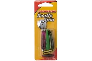 Berkley Johnson Beetle Spin Nickel Blade Fishing Hard Bait, Crappie Buster Assorted, 1in - 1/32 oz