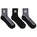 adidas Originals Men's Trefoil Space Dye Quarter Sock (3-Pair), Black/Grey/Onix/White Space Dye, Large, (Shoe Size 6-12)