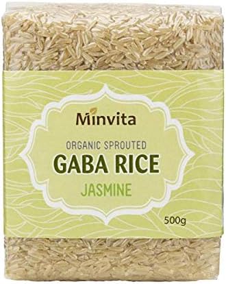 Minvita Organic Sprouted GABA Rice Jasmine & Green Tea 500g - Pack of 2