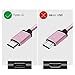 Samsung Galaxy S8 Charger, Benicabe (2-Pack 6FT) USB Type C Fast Charging Cable Nylon Braided Cord with Velcro Straps for Samsung S9 S9 Plus Note 8, Pixel 2, LG V20, Moto Z and More (Pink/White)
