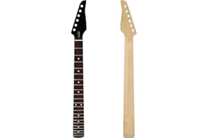 Domofa Electric Guitar Neck for ST Style Guitar 22 Fret 25.5 Inch Maple Rosewood Fingerboard Replacement Parts Bolt on