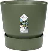 elho Greenville Round 20 Flower Pot with Integrated Water Reservoir Grey