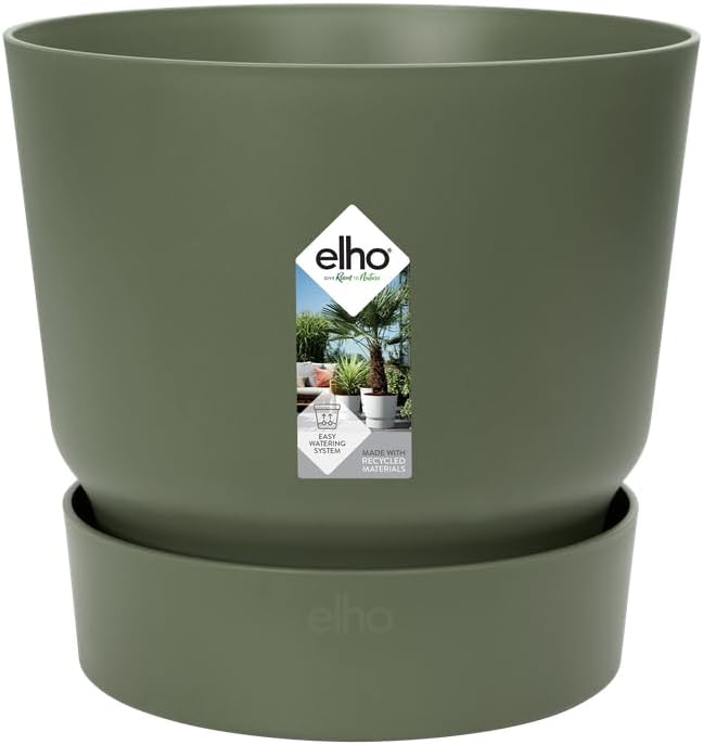 elho Greenville Round 40 Large Plant Pot with Integrated Water Reservoir