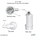 Water Filter/Softener Air Gap with 1/2-inch Barb Connector for Installation on a 1-1/2-inch Standpipe with PVC Trap Adapters.