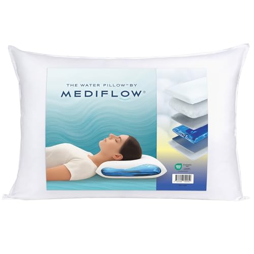 Mediflow Das erste & Original Wasserkissen, klinisch erwiesen, um Nackenschmerzen zu reduzieren & den Schlaf zu verbessern Ideal für die richtige Nack