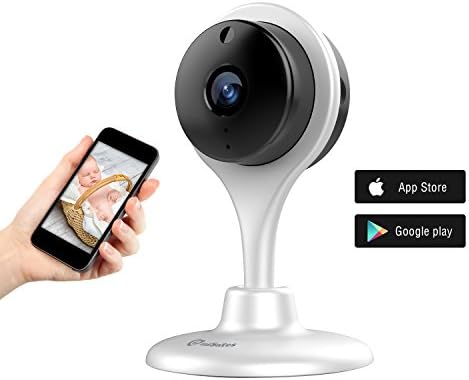 UG HD 720P Day Night Vision Smart Wireless WIFI Security Camera Indoor With Two-way Audio Monitor Remote Home Office Motion Alerts Pets Baby Security Monitor iOS &amp; Android App (314R) (white)