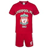 Liverpool FC Official Football Gift Boys Short Pajamas Red 8-9 Years