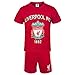 Liverpool FC Official Football Gift Boys Short Pajamas Red 8-9 Years