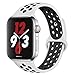 OriBear Compatible for Apple Watch Band 44mm 42mm, Breathable Sporty for iWatch Bands Series 4/3/2/1, Watch Nike+, Various Styles and Colors for Woman and Man(S/M,Platinum Black)