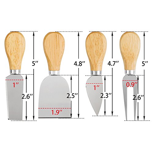 2 Cheese+Knives+Stainless+include+Spatula