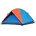 AZLife Lightweight 3-4 Person Dome Tent with Carry Bag for Camping Backpacking Hiking(Orange and Blue)