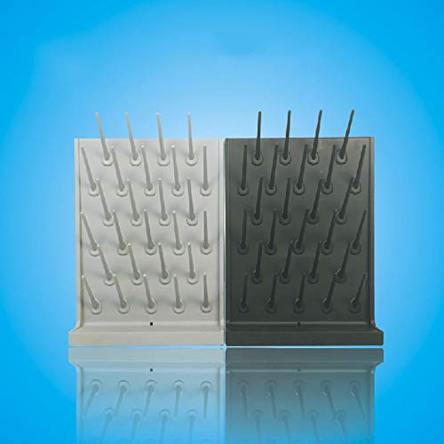 image for FSYD Grey 27 Pegs Lab Supply Drying Rack, Pegboard Bench-top/Wall-Moun