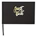 Samsill Black Registration 9 x 6 inches Hardcover Guest Book with Gold Foil, Lines for Name, Address and Notes, Registry Book, 96 Pages